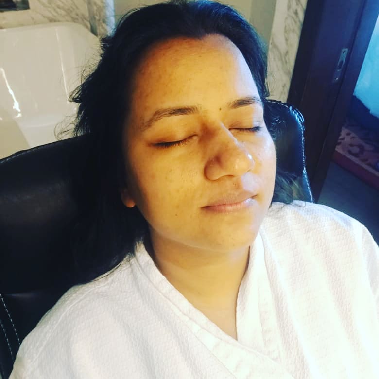 At the salon